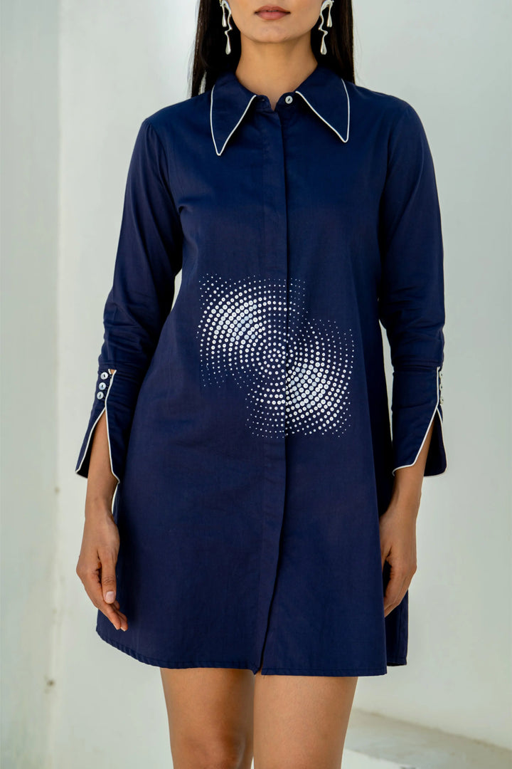Midnight Blue Orbit dress