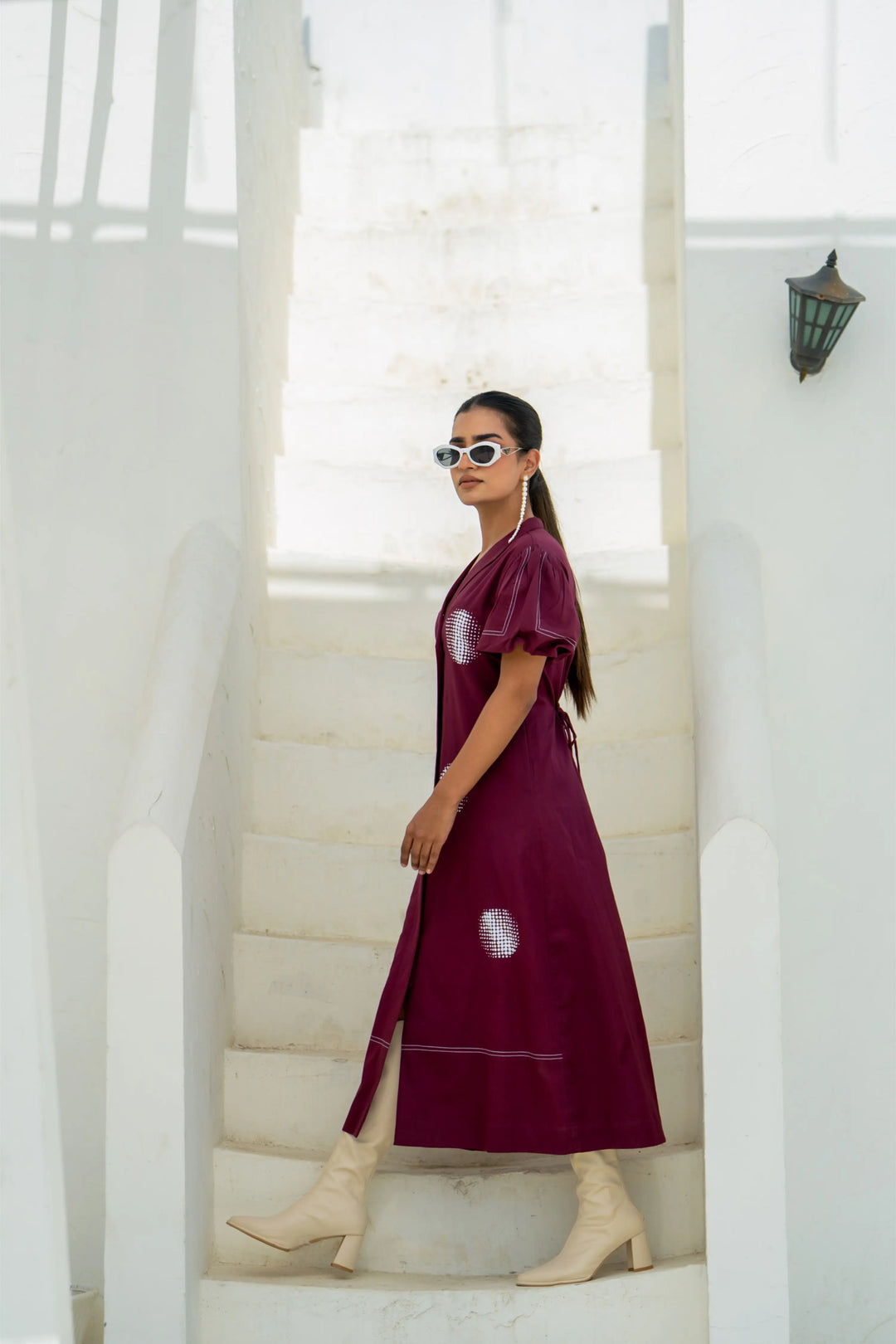 Lunar Phase midnight cherry dress