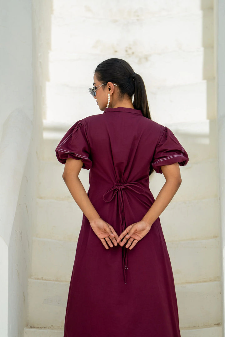 Lunar Phase midnight cherry dress