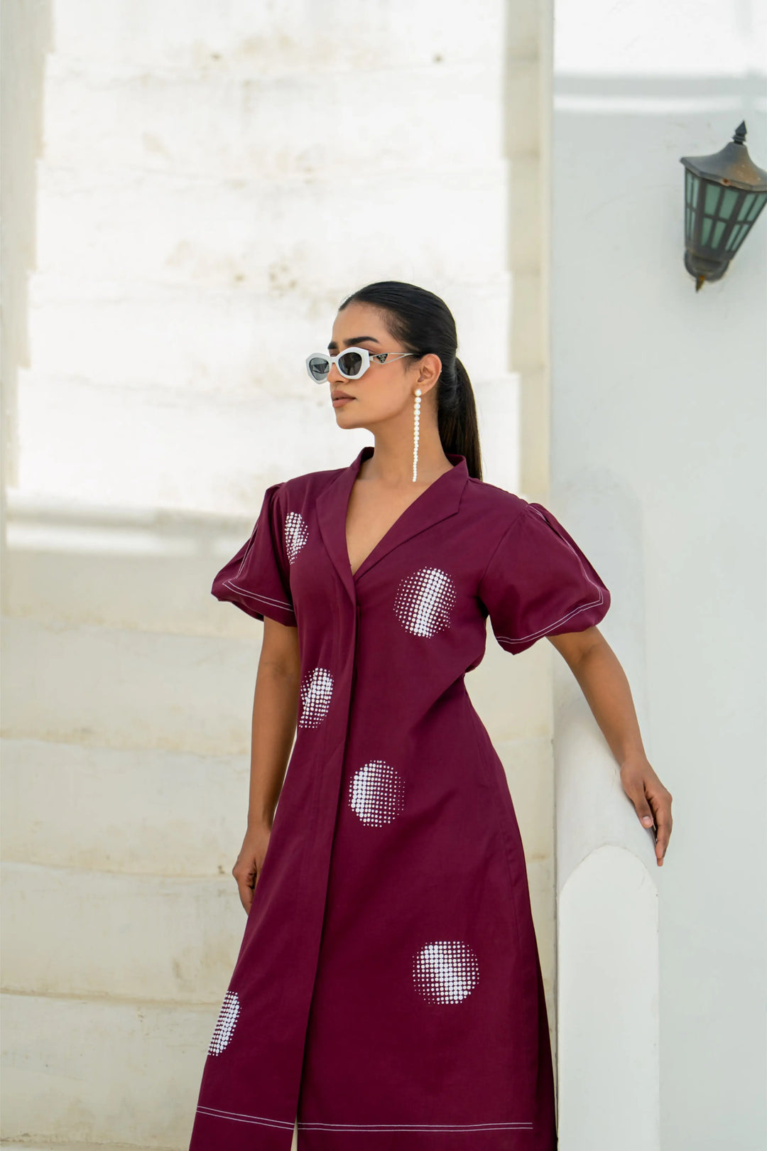 Lunar Phase midnight cherry dress