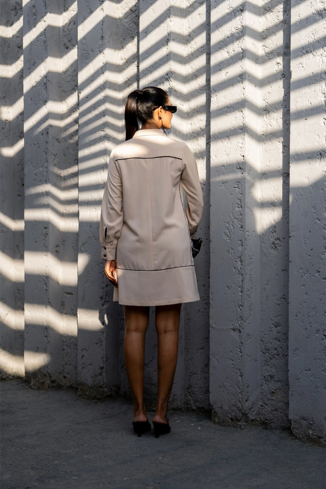 Beigh Moon Gradation Dress