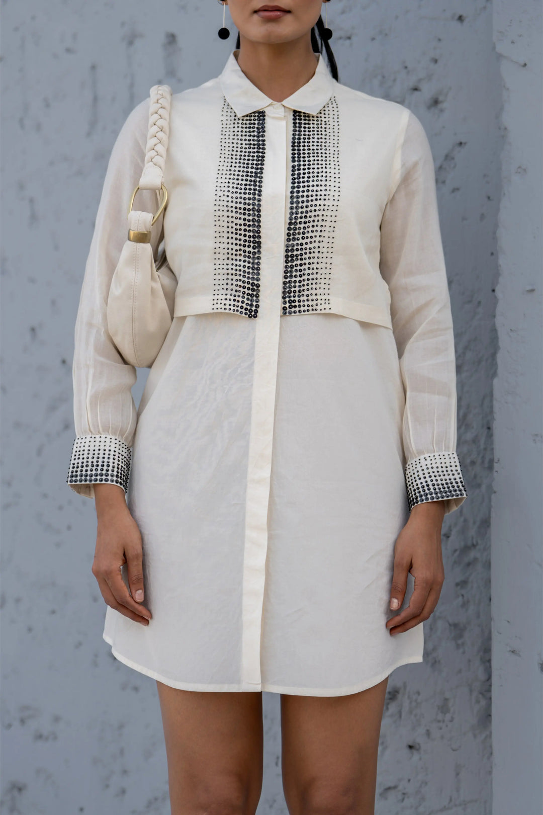 Ecru Luminary Shirt Dress