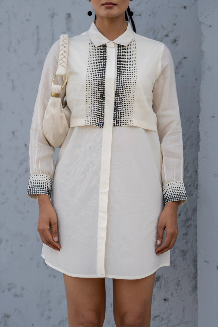 Ecru Luminary Shirt Dress