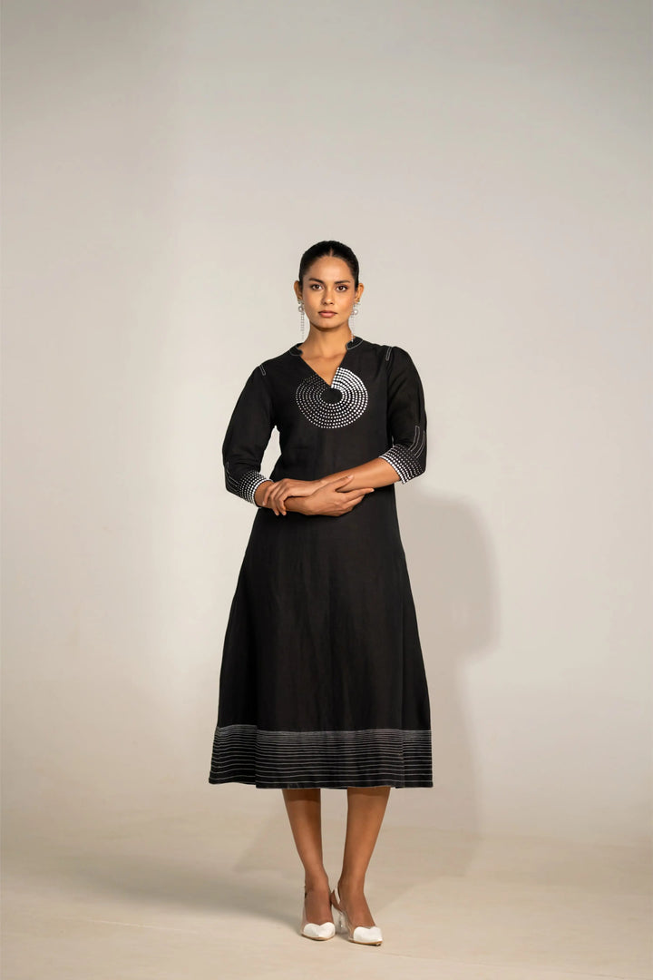 Noir Linen Dress