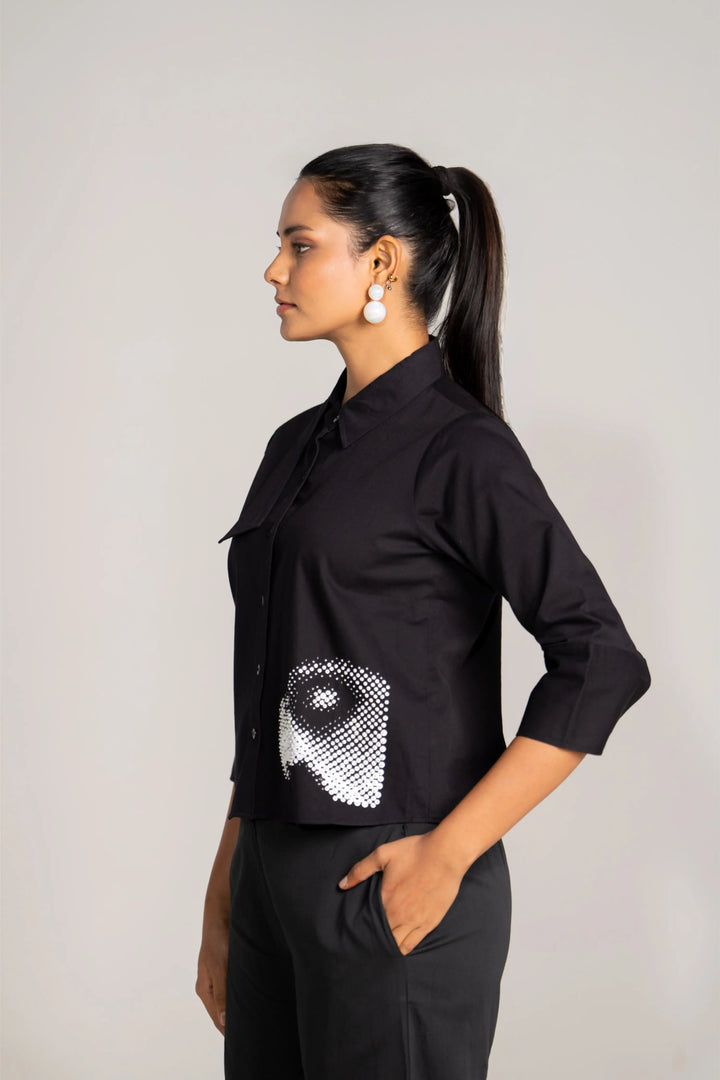 3D Bird Black shirt