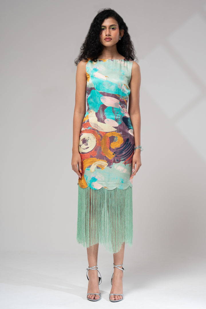 Riva Fringe Dress