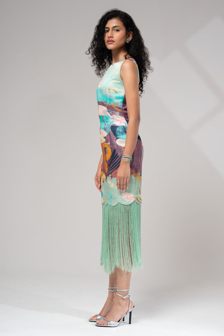 Riva Fringe Dress
