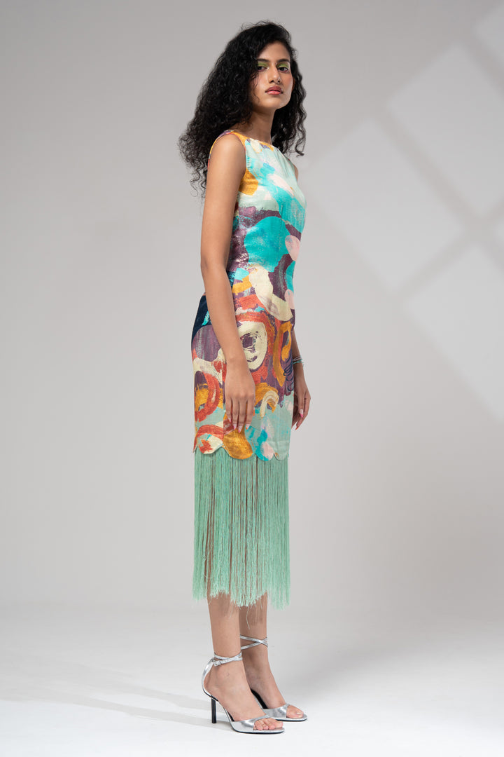 Riva Fringe Dress