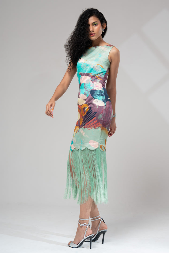 Riva Fringe Dress