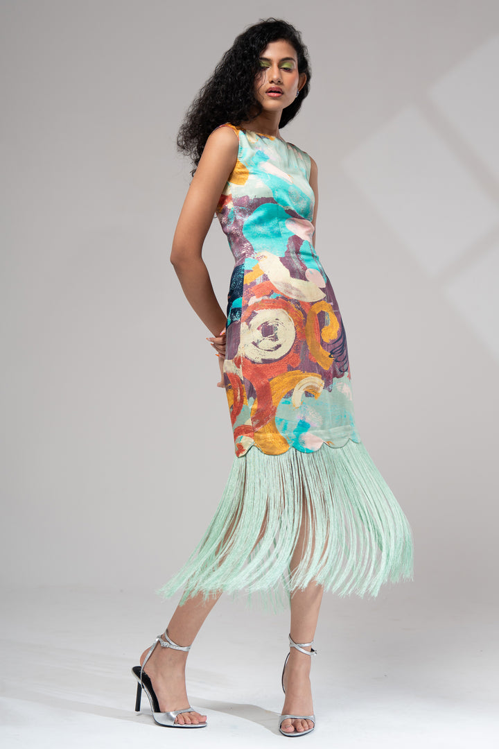 Riva Fringe Dress