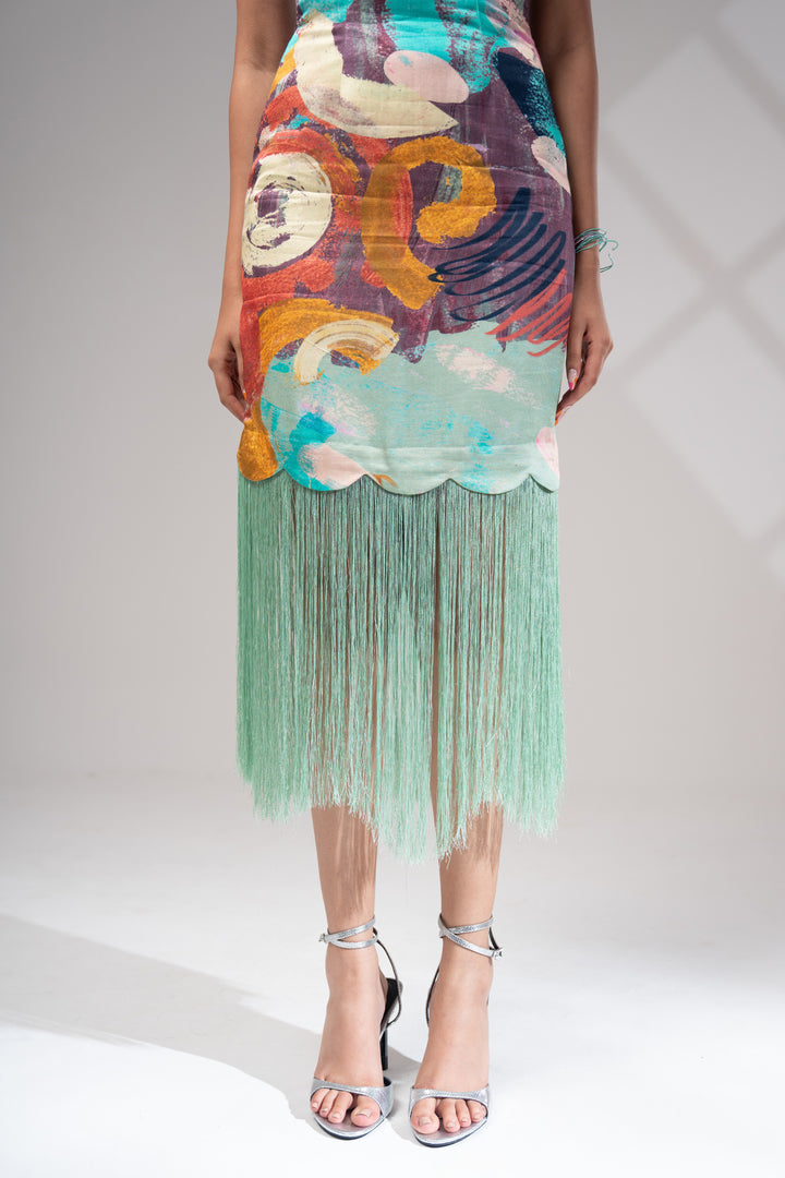 Riva Fringe Dress