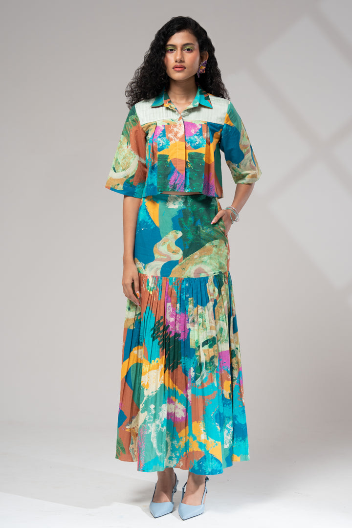 Bay Pleated Skirt Set