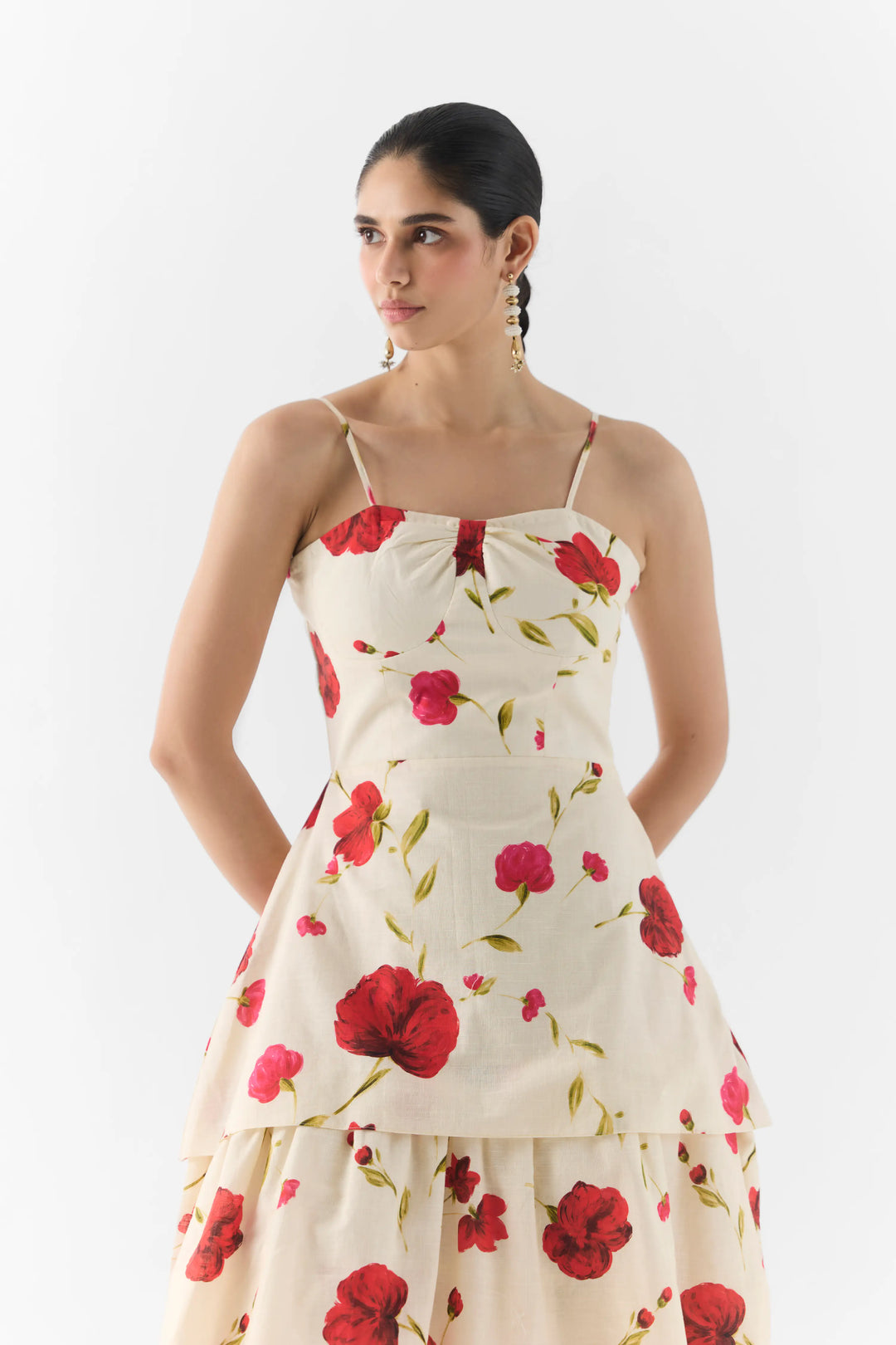 Sisley Rose Bustier Dress