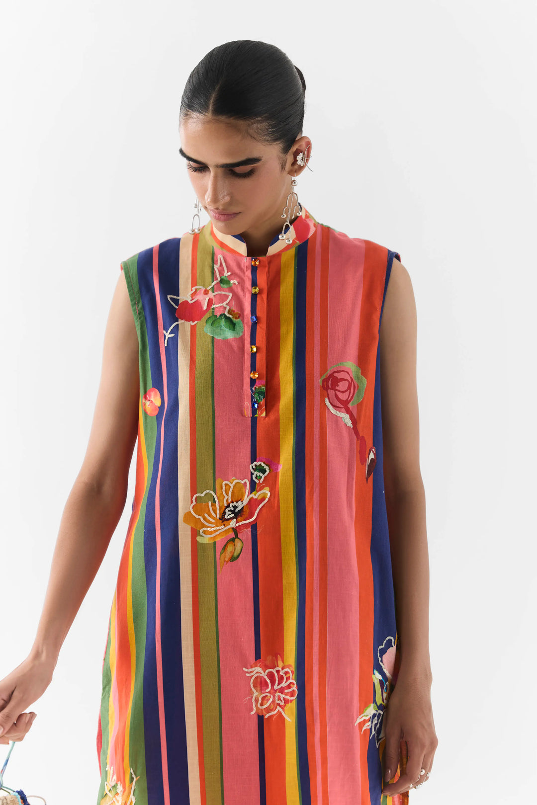 Pink Barcode Kurta & Pants