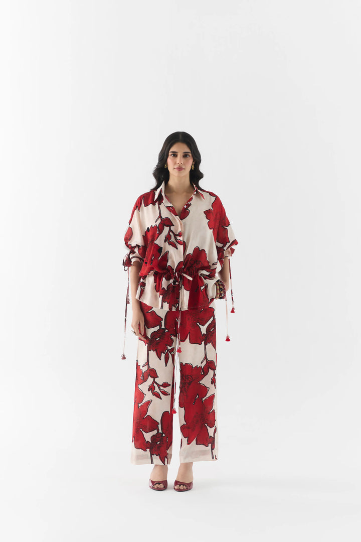 Rosalie Drawstring Shirt & Trousers Co-Ord