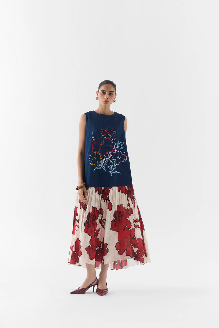 Rosalie Denim A-Line Dress