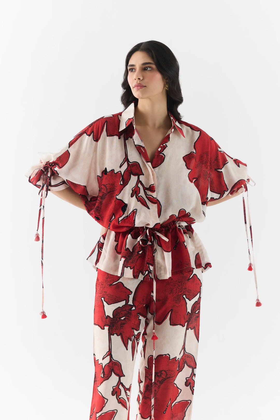 Rosalie Drawstring Shirt & Trousers Co-Ord