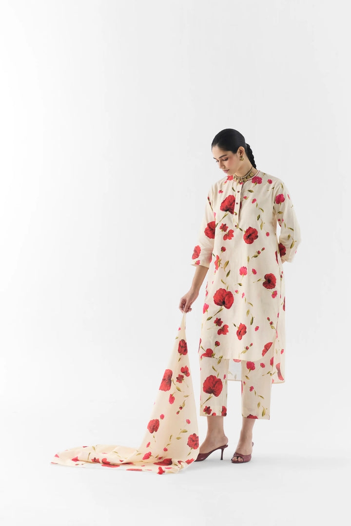 Sisley Rose Kurta & Pants (Without Stole)