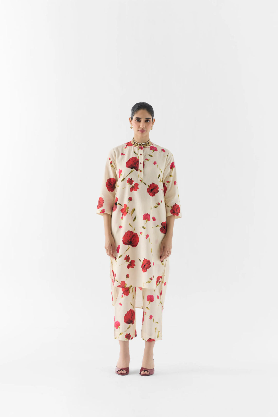 Sisley Rose Kurta & Pants (Without Stole)