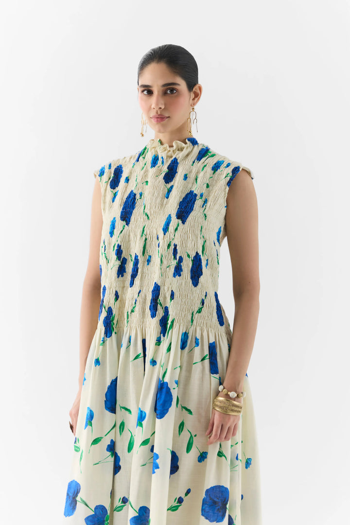 Moss Rose Ruching Dress