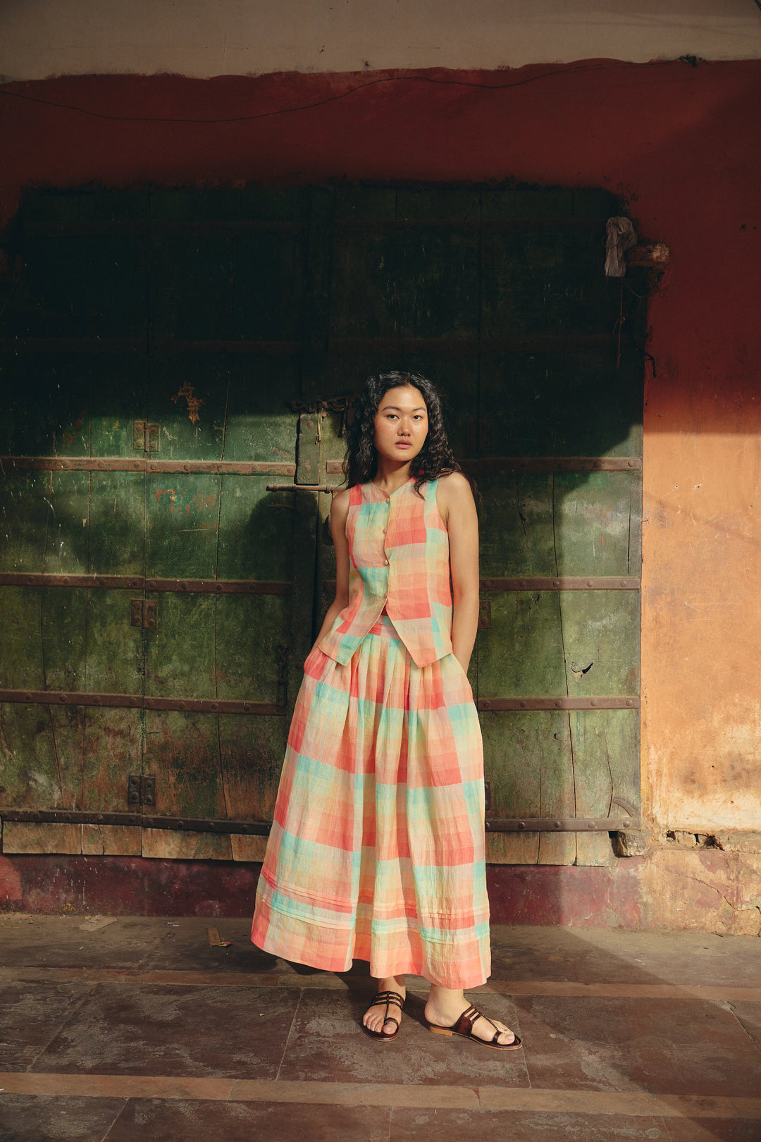 Azul Checkered Co-ord Set