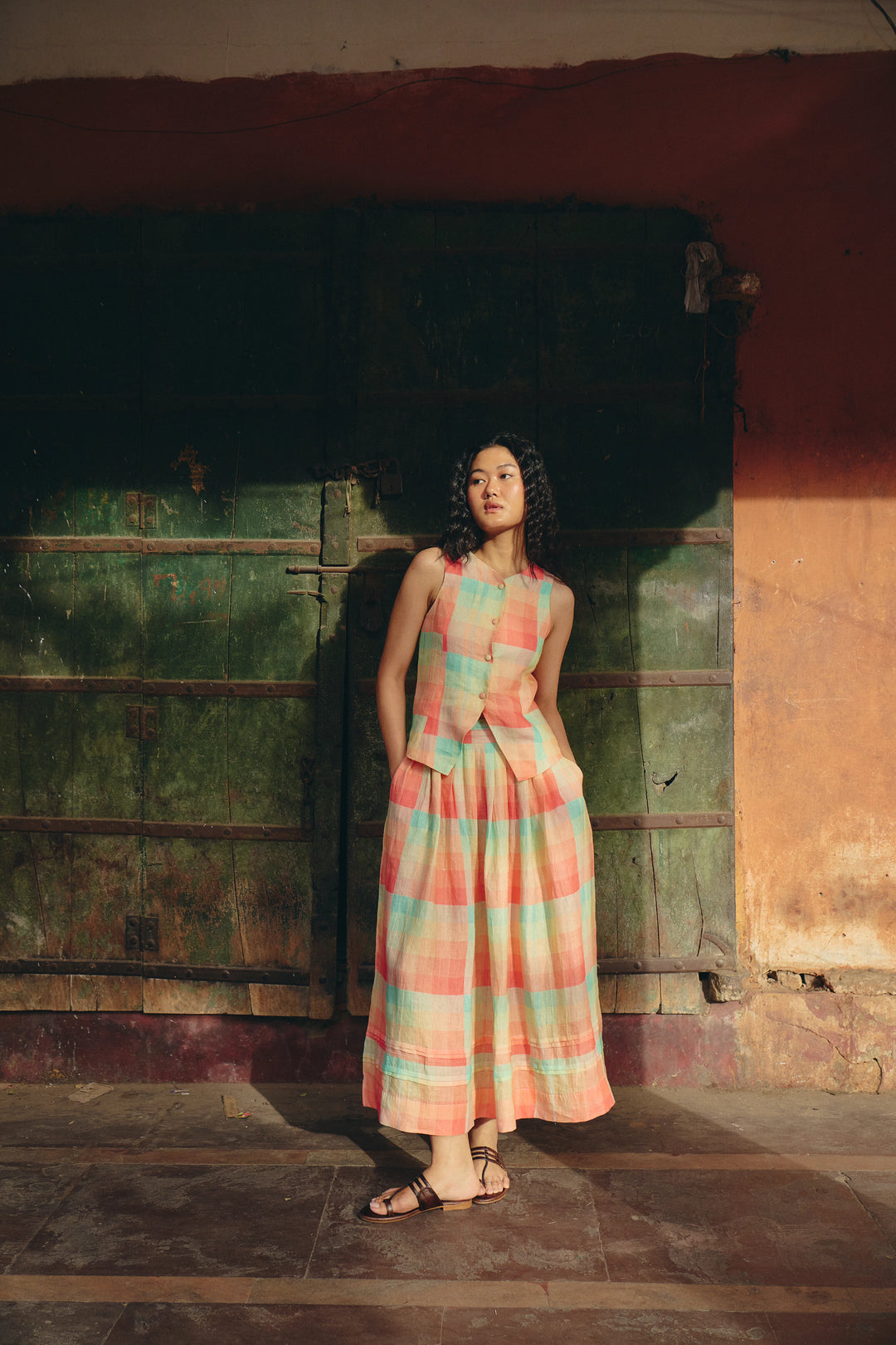Azul Checkered Co-ord Set