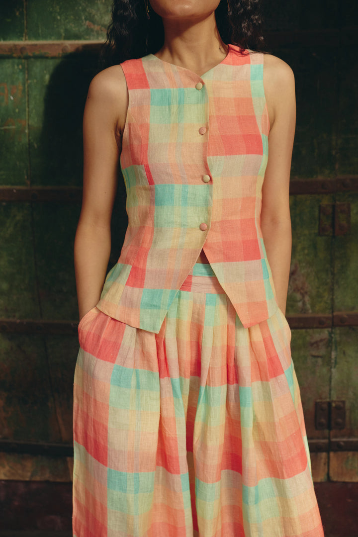 Azul Checkered Co-ord Set