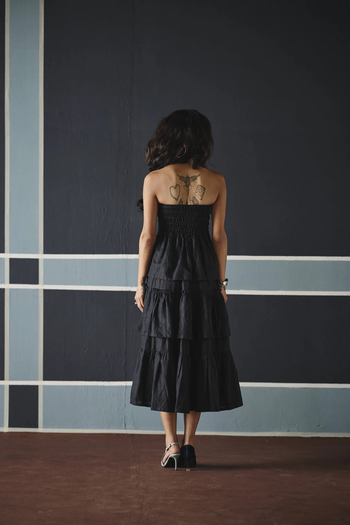 Elsa Smocking Dress- Blue