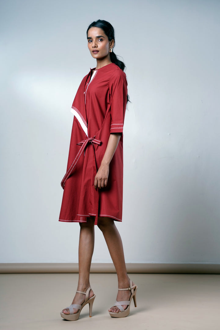Brick Aster – Modern Angle Dress