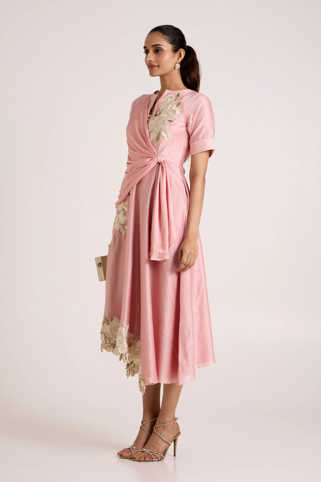 Ice Pink Raizin Midi Dress