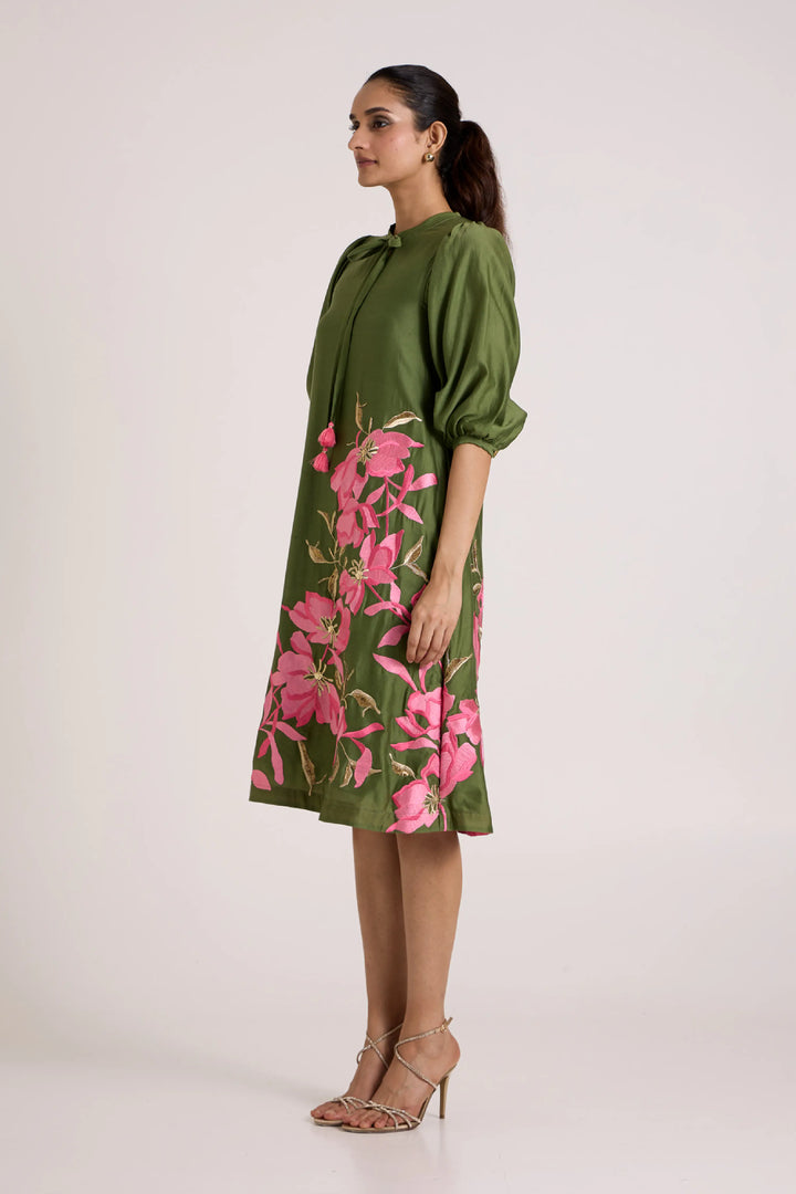 Olive Green Vinny - Brunch Day Dress