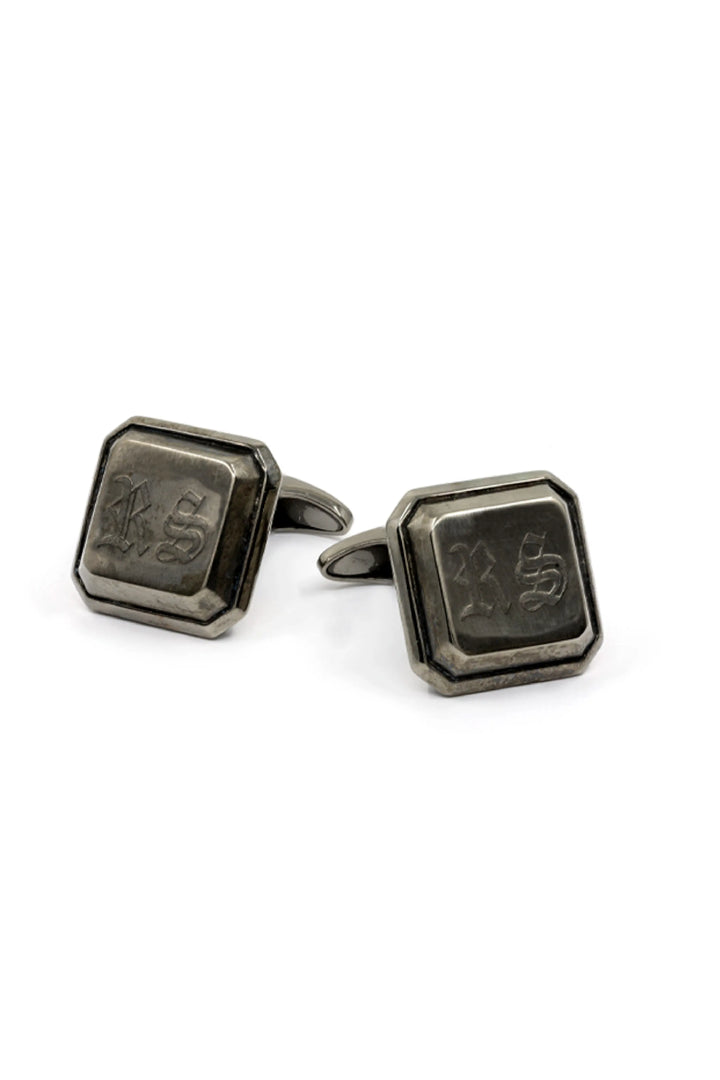 Sharp Black Insignia Cufflinks
