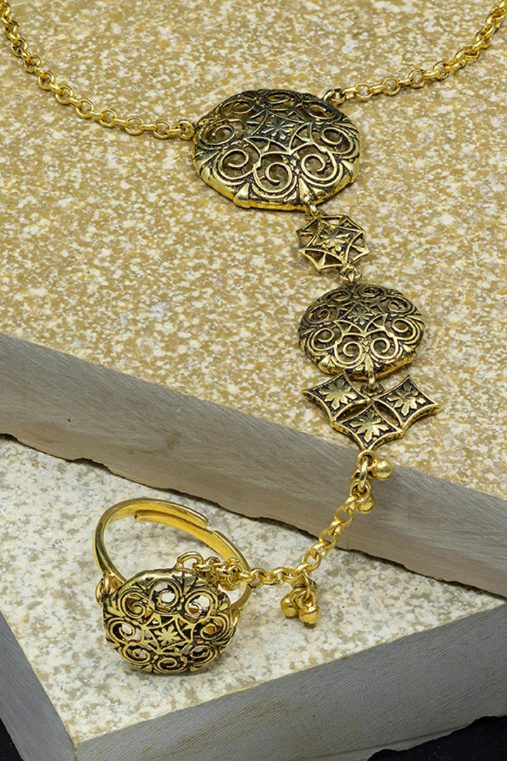 Thar Haathphool - Gold Oxide Finish