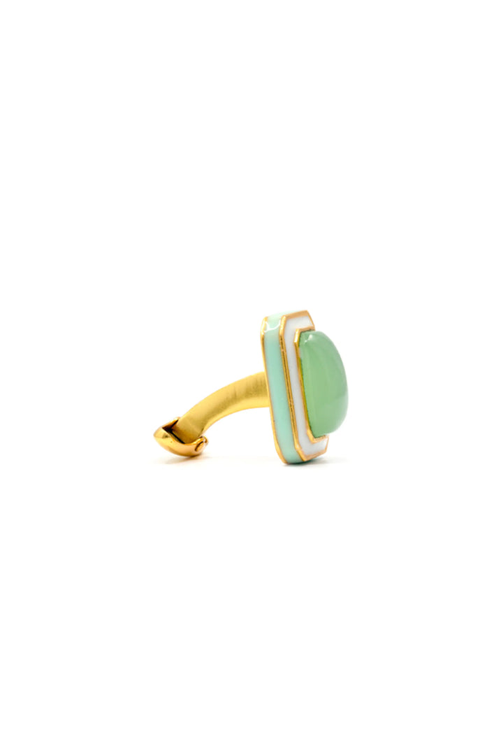 Foggy Green Tranquil Vitamin Sea Cufflinks