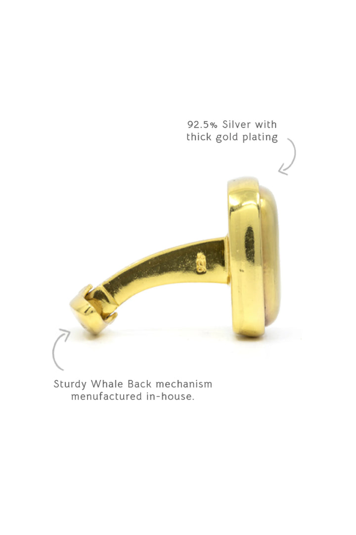 Two Toned Bevel Insignia Cufflinks