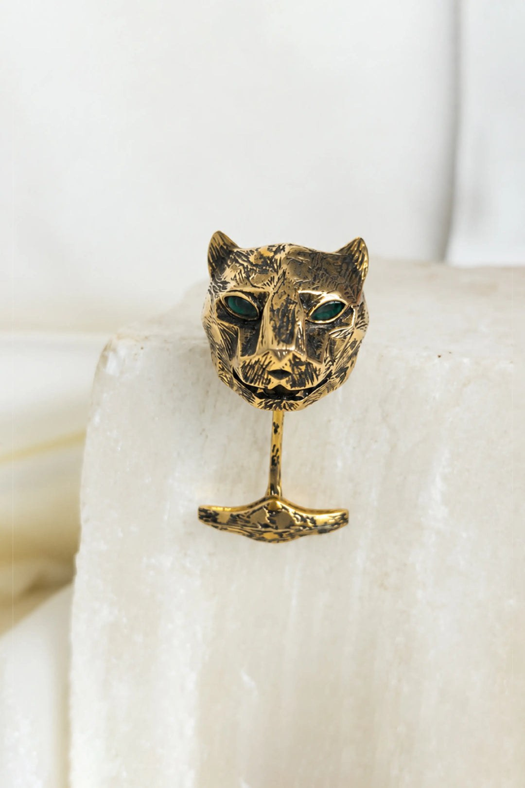 Golden Untamed Panther Cufflinks
