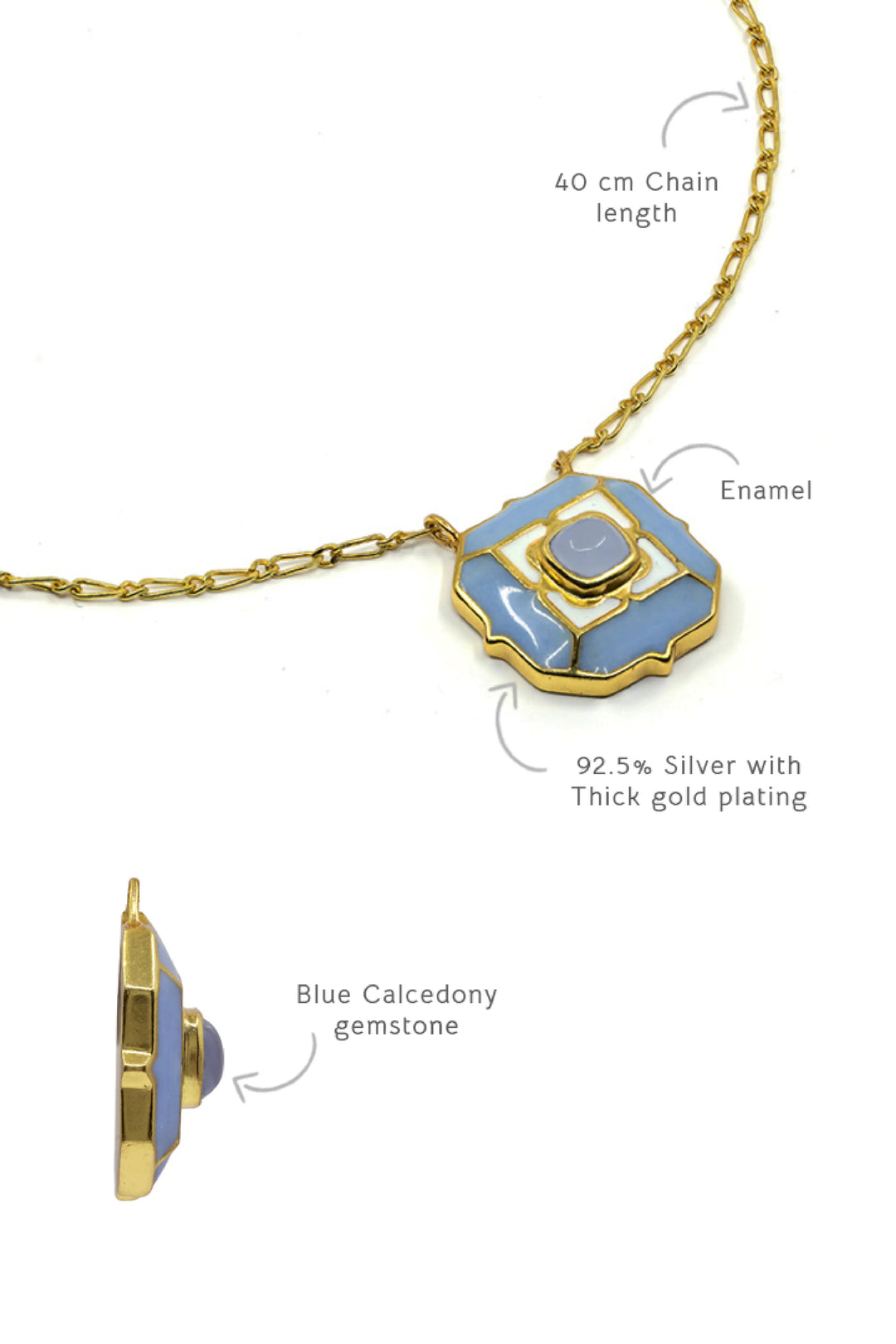 Tranquil Song of Summer Neckchain – Ripple Blue