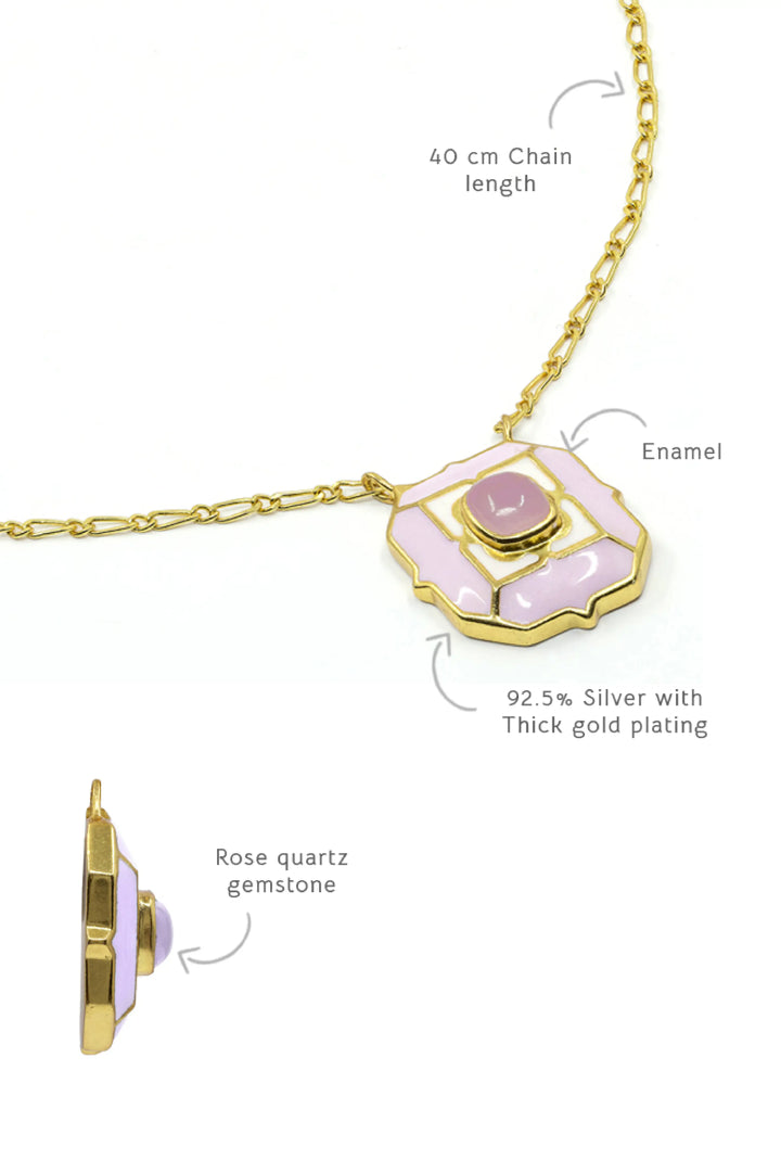 Cloudy Pink Tranquil Song Of Summer Necklace
