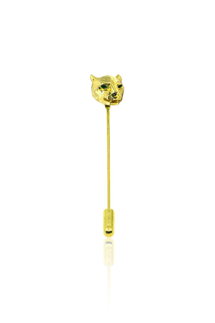 Rosegold Untamed Panther Lapel Pin