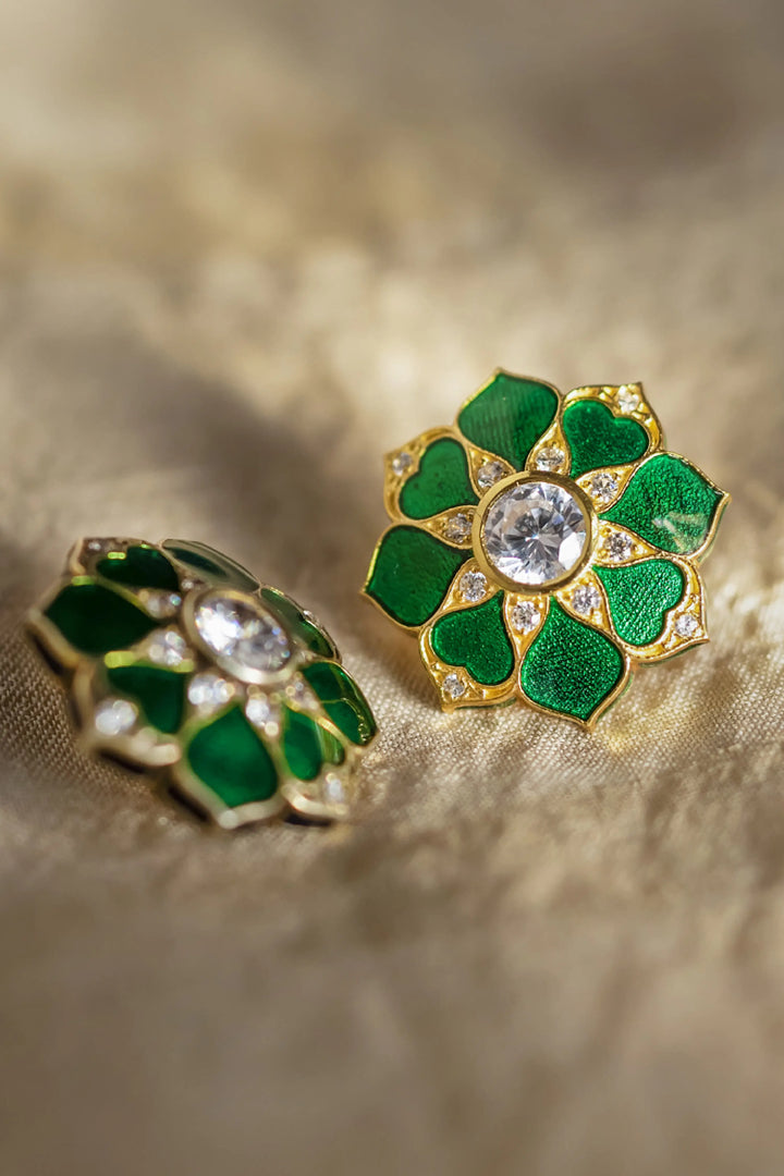 Rajwada Sherwani Buttons Green