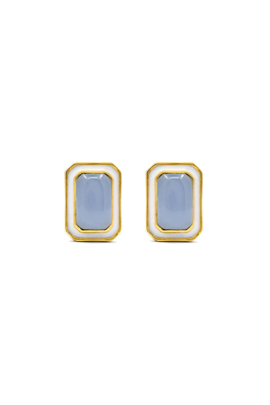 Tranquil Ripple Blue Vitamin Sea Stud Earrings