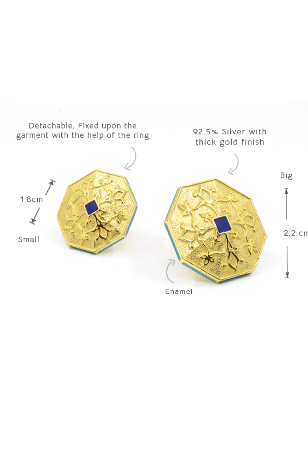 Golden Goonj Sherwani Buttons
