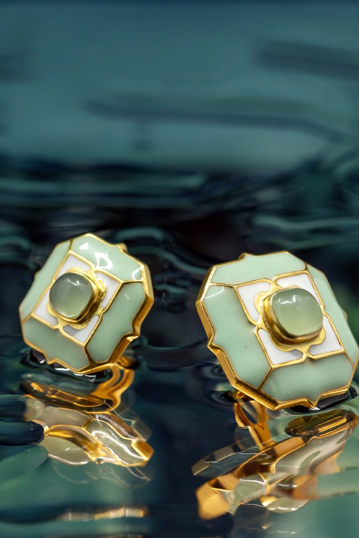 Foggy Green Tranquil Sherwani Buttons