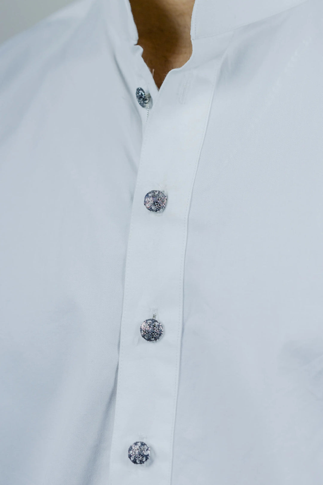Silver Thar Kachri Kurta Buttons