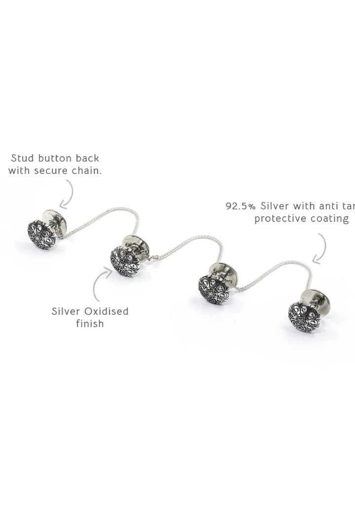 Silver Thar Kachri Kurta Buttons