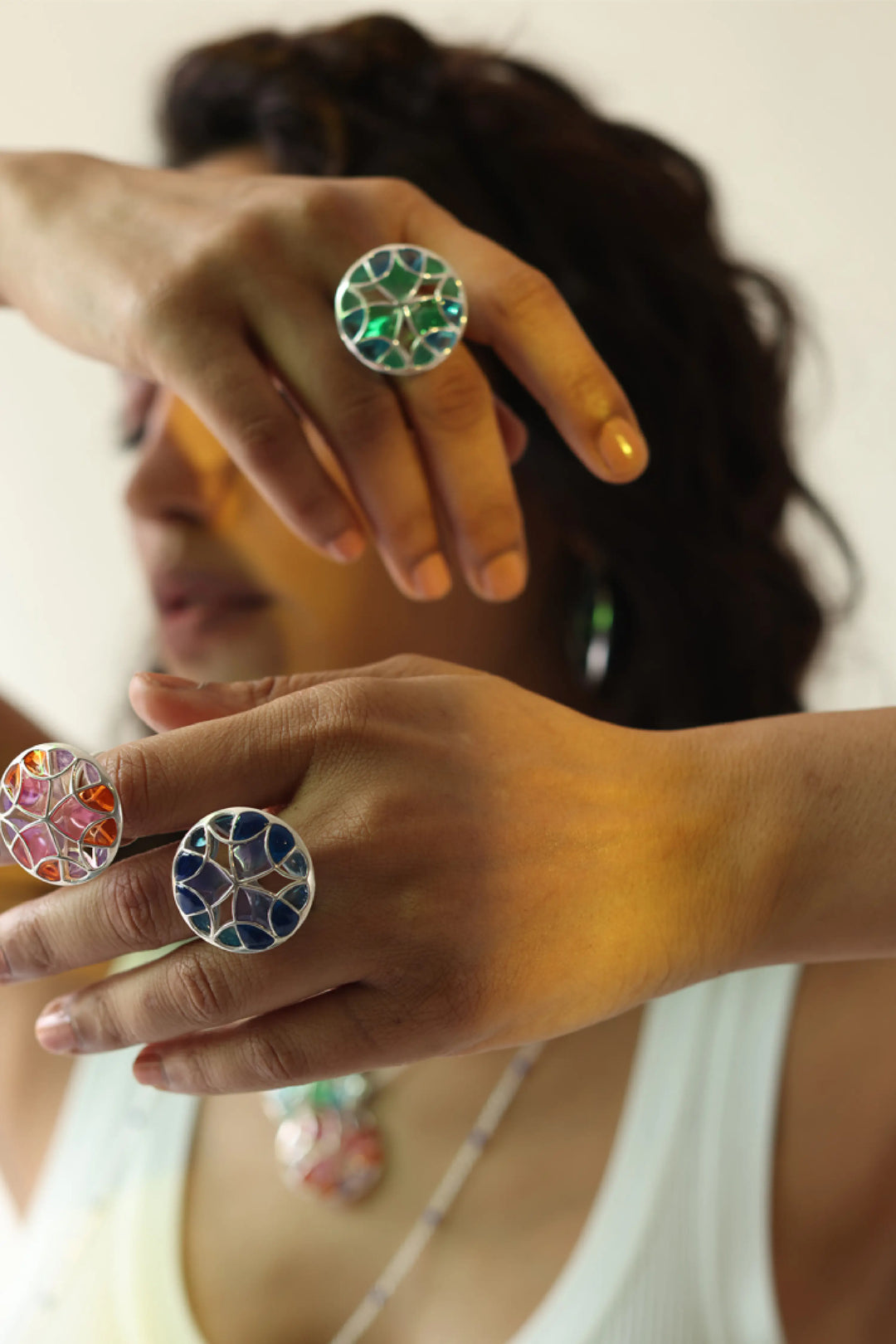 Psychedelic rings - Green