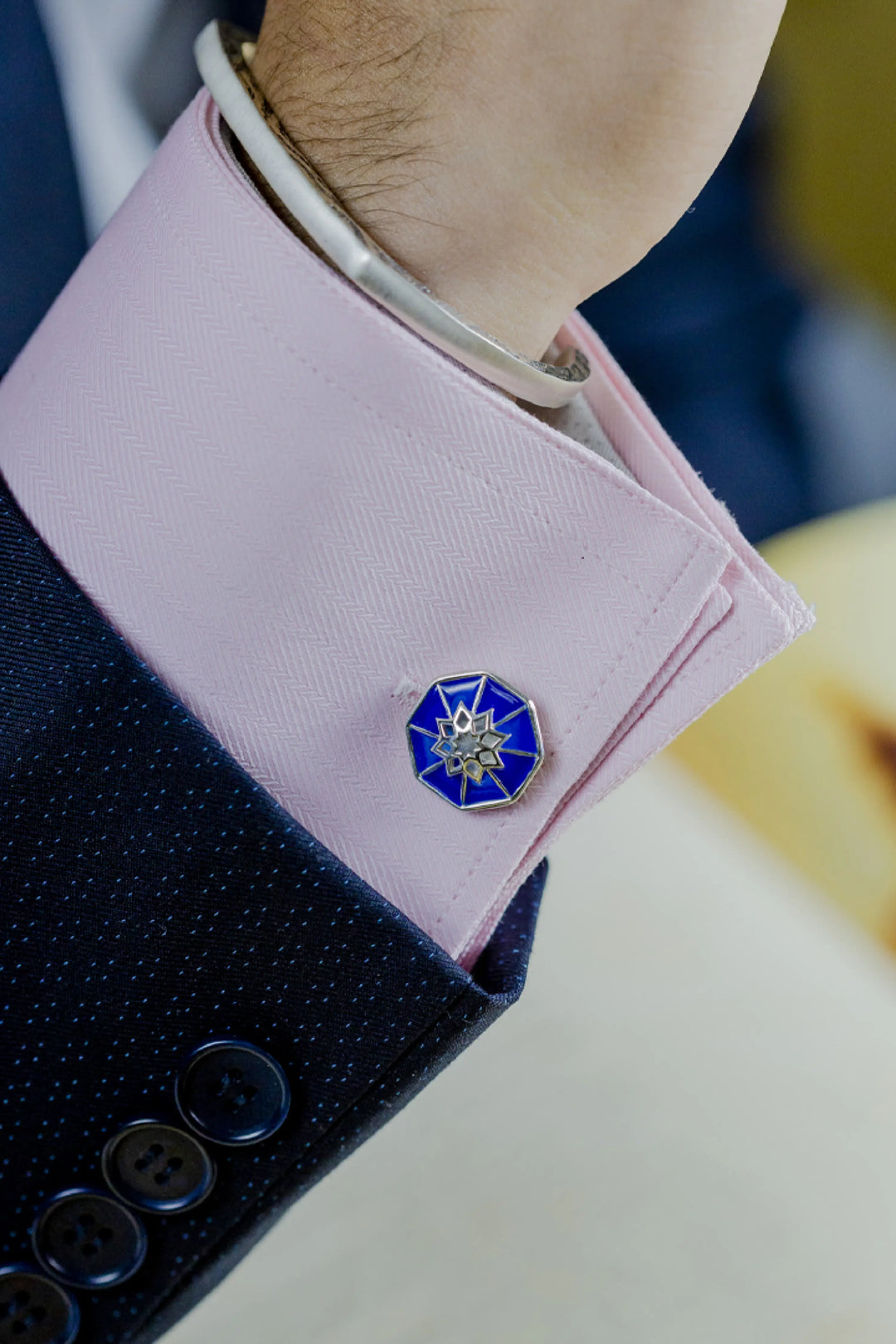 Dhoop Chaon Cufflinks Blue