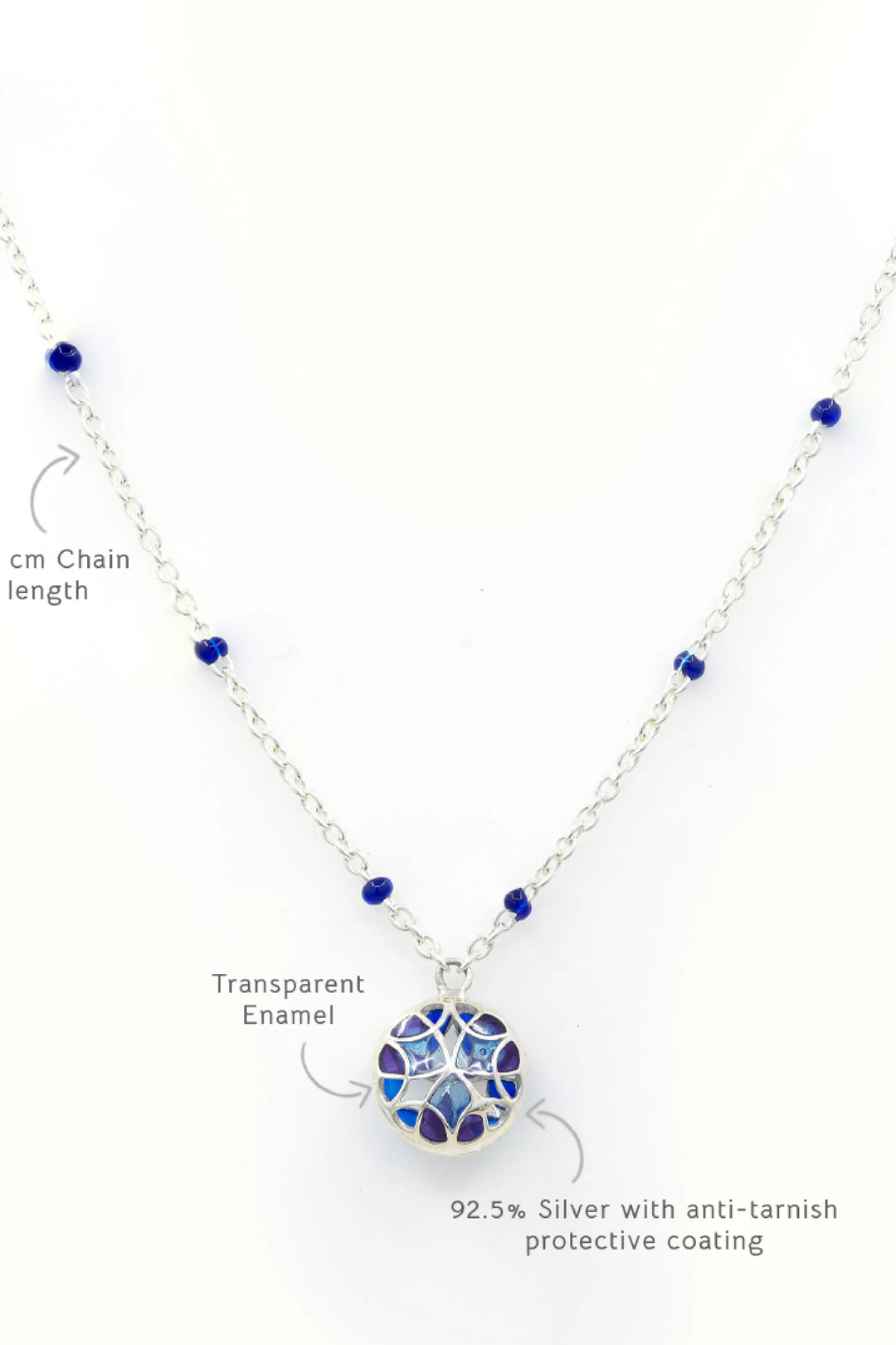 Chaos charm neckchain - Blue
