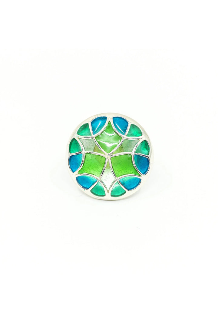 Kaleidoscope Cufflinks Green