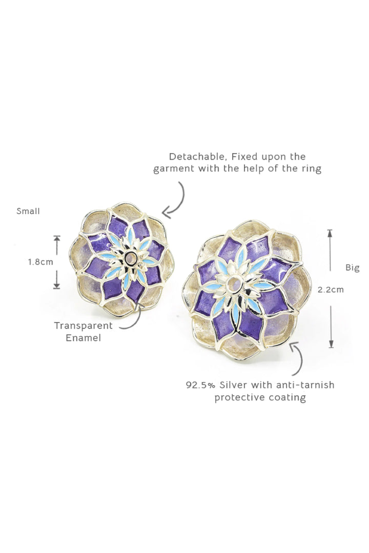 Purple Gulaal Sherwani Buttons